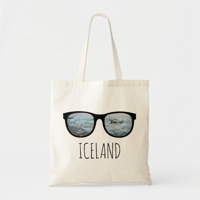 Islandet Hipster Tote Bag Tygkasse (Framsidan)