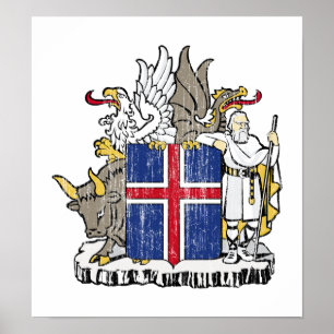 Islandet Jackar Arm Poster