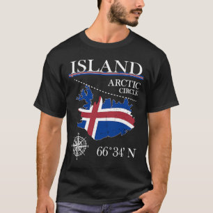 Islandet Öarktiska cirkeln Polar Norra Islandet T Shirt