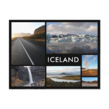 Islandets landskap många fotokollage