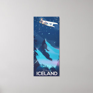 Islandets magiska reseaffisch canvastryck