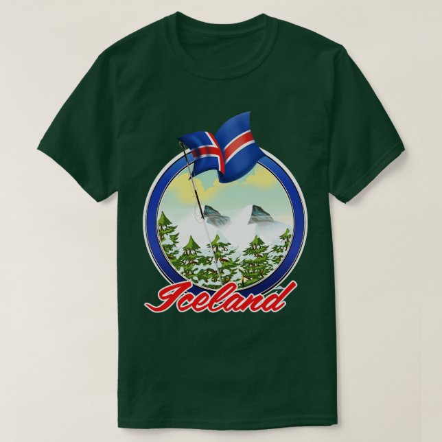 Islandets resa t shirt (Design framsida)