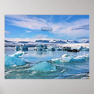 Islandets scenbild poster