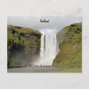 Islandets vattenfall vykort