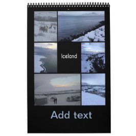 Islandets vinter liggande kalender