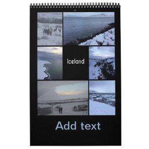 Islandets vinter liggande kalender
