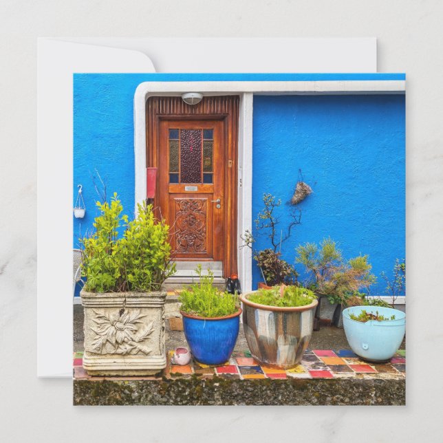 Islandets visningsdörr julkort (Framsida)