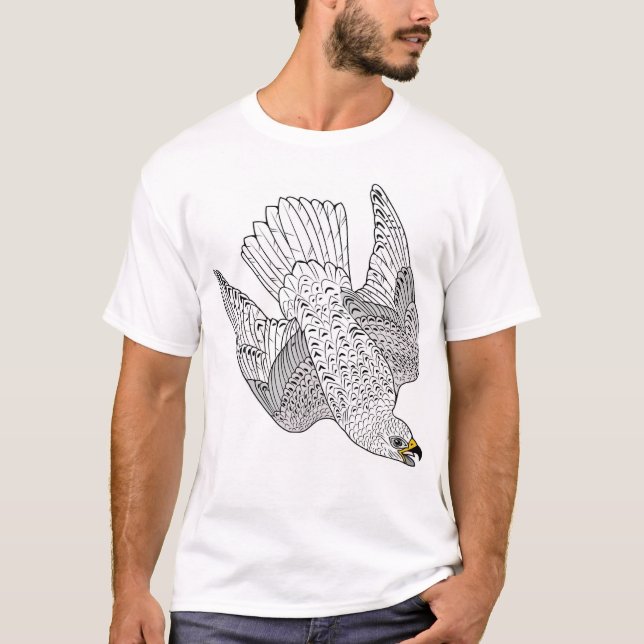 Islandfalk (dykning) tee shirt (Framsida)