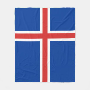 Islandflagga Fleecefilt