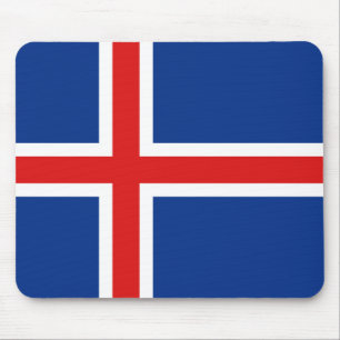Islandflagga Mousepad Musmatta