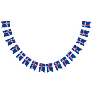 Islandflagga Vimplar