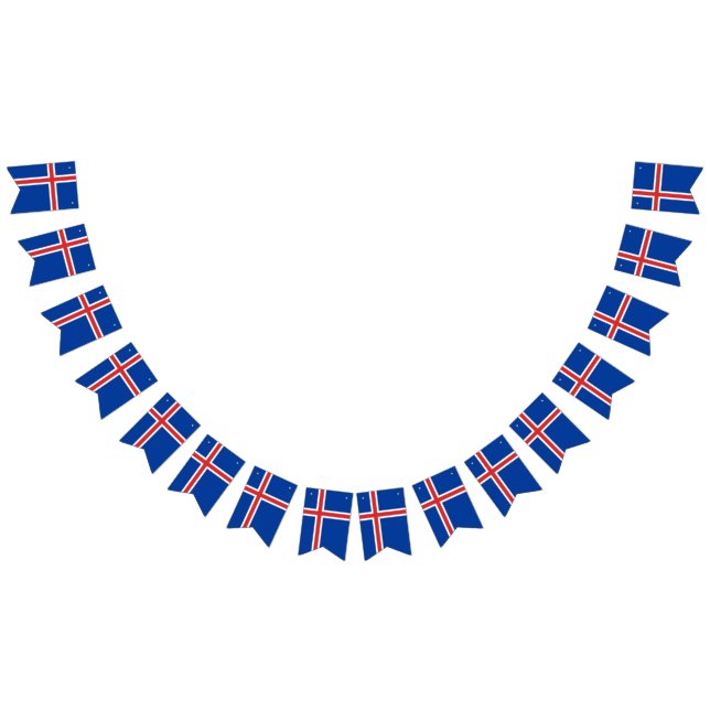 Islandflagga Vimplar (Alla)