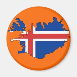 Islandflaggakarta Magnet