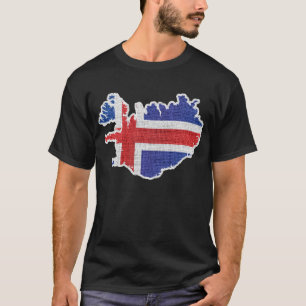 Islandflaggakarta Tee Shirt