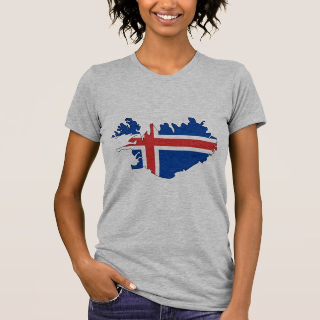 Islandflaggakarta Tröja (Framsida)