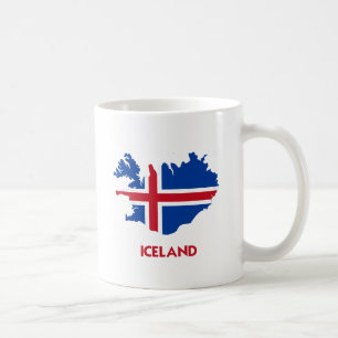 ISLANDKARTA KAFFEMUGG