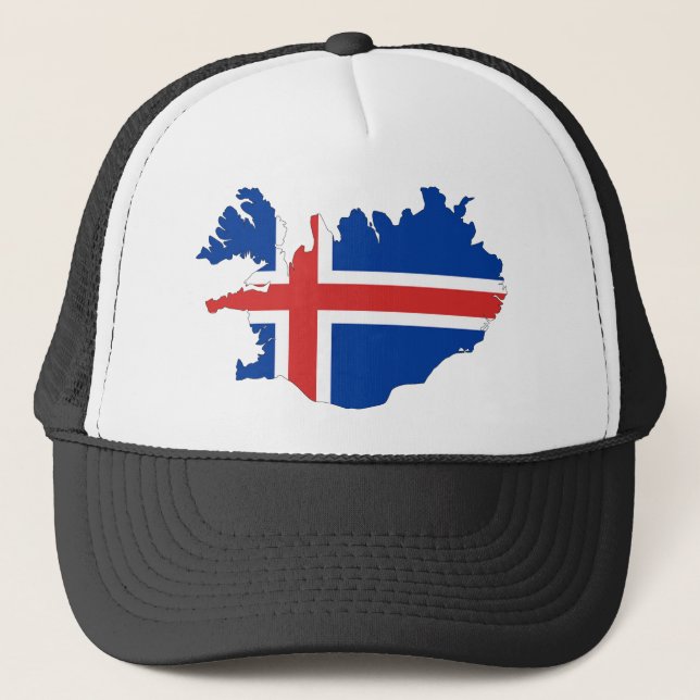 Islandlandflagga Keps (Framsida)