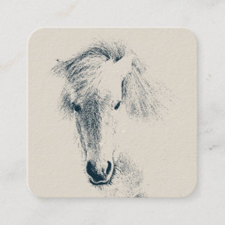 Islandpferd Fyrkantigt Visitkort