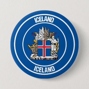 IslandrundaEmblem Knapp