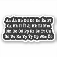 Islands Alphabet [Íslenska Stafrófið]