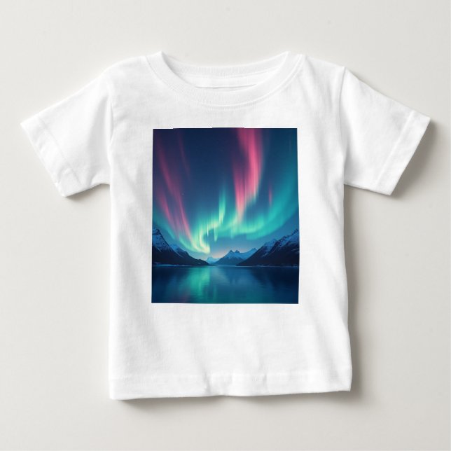 Islands Aurora T Shirt (Framsida)