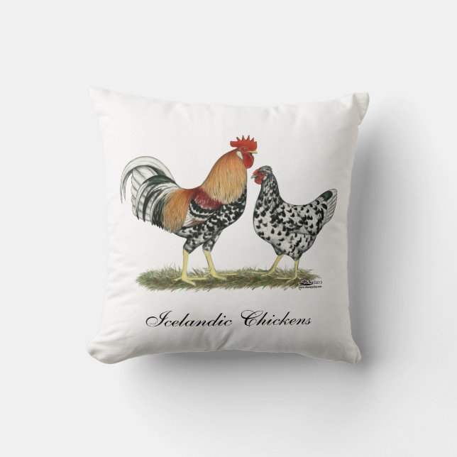 Islands Chickens Kudde (Framsida)