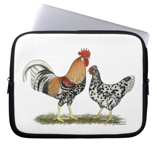 Islands Chickens Laptop Sleeve (Framsidan)