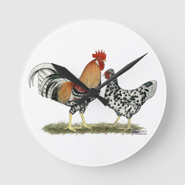 Islands Chickens Rund Klocka (Framsida)