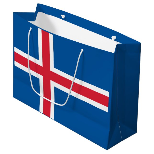 Islands flagga (Framsidan Vinklad)