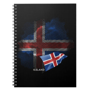 Islands flagga anteckningsbok
