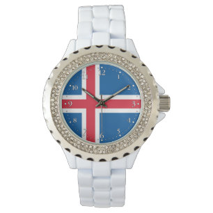 Islands flagga armbandsur