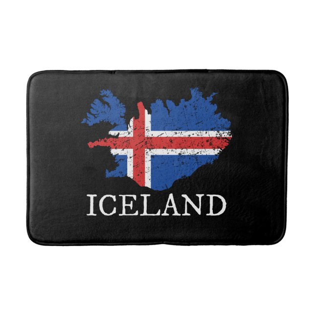 Islands flagga badrumsmatta (Framsidan)