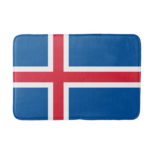 Islands flagga badrumsmatta (Framsidan)
