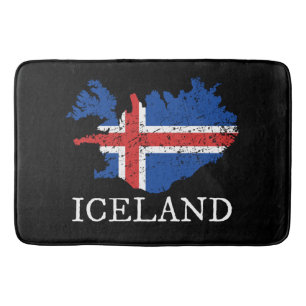 Islands flagga badrumsmatta