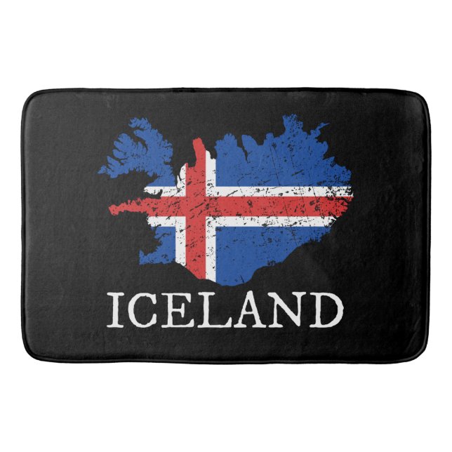 Islands flagga badrumsmatta (Framsidan)