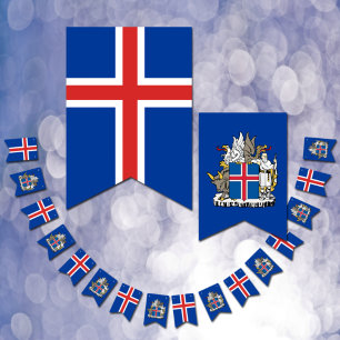 Islands flagga, Emblem, Islandet party Vimplar
