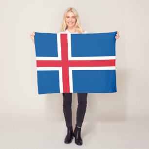 Islands flagga fleecefilt