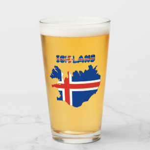 Islands flagga glaskopp