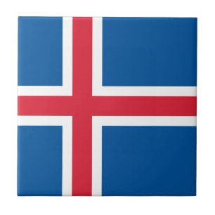 Islands flagga kakelplatta