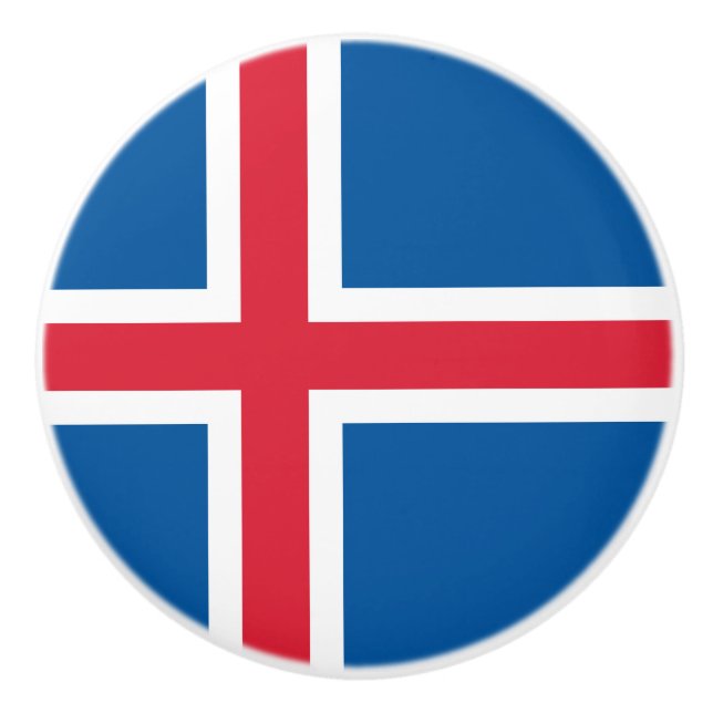Islands flagga knopp (Framsidan)
