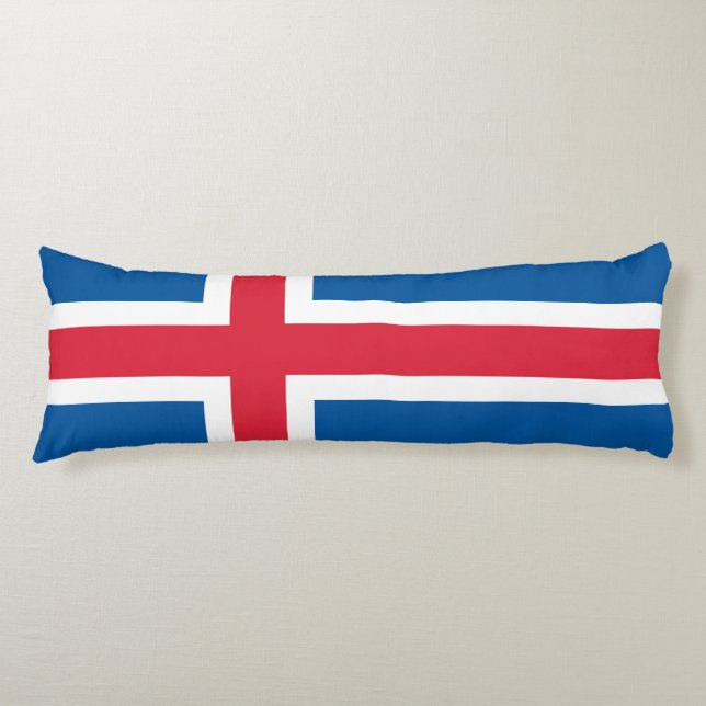 Islands flagga kroppskudde (Framsidan)