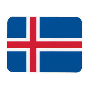 Islands flagga magnet