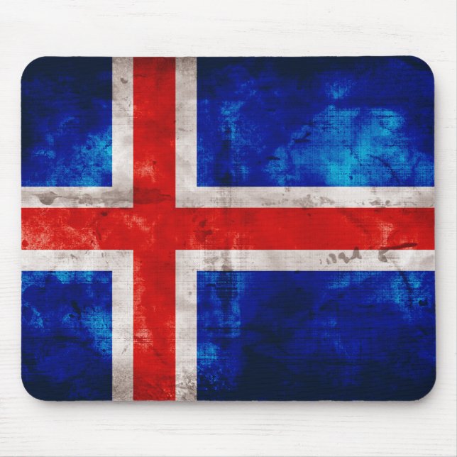 Islands Flagga Musmatta (Framsidan)