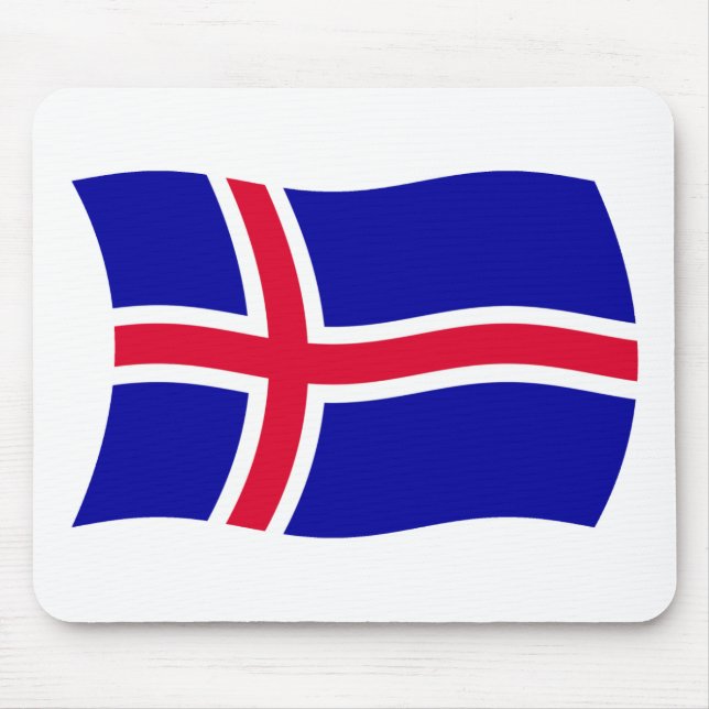 Islands Flagga Musmattor (Framsidan)