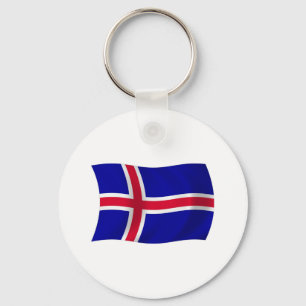Islands Flagga Nyckelring