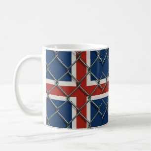 Islands flagga staket  kaffemugg