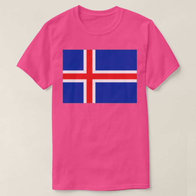 Islands Flagga T Shirt (Design framsida)