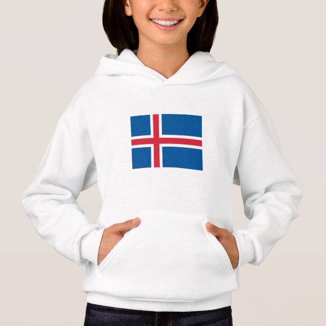 Islands flagga t shirt (Framsida)