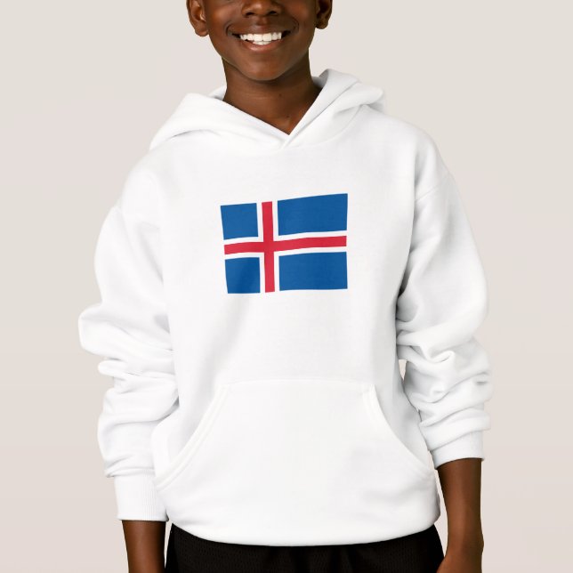 Islands flagga t shirt (Framsida)