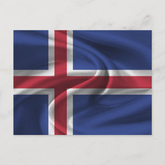 Islands flagga vykort